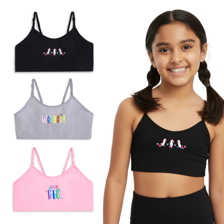 Dream Big Training Bras — Pack of 3