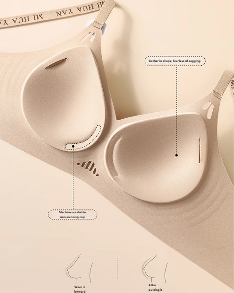 Women's Wireless Jelly Gel Seamless Push-up Bra