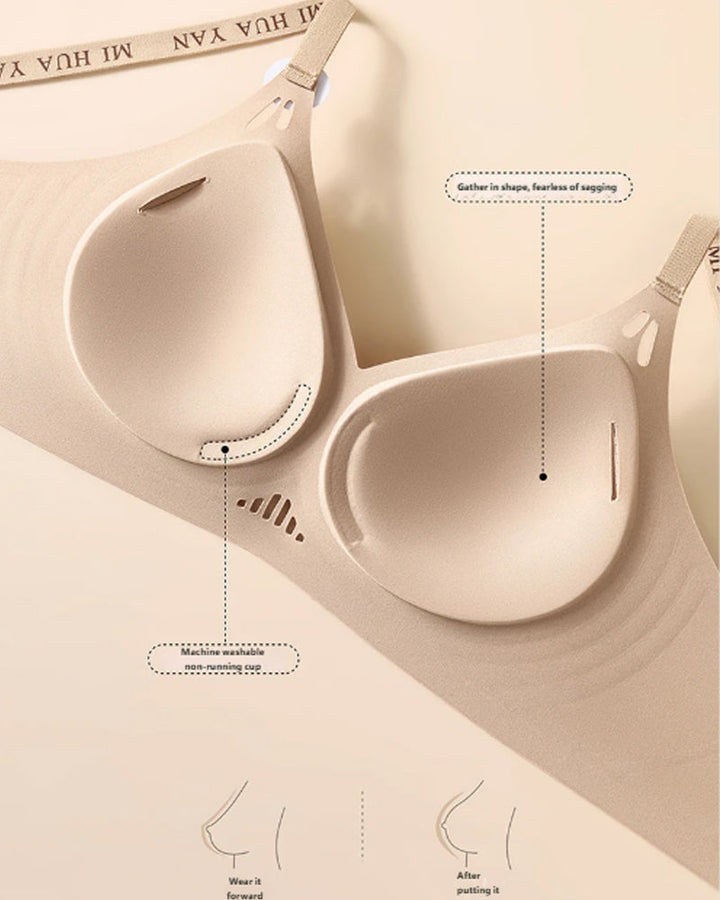 Women's Wireless Jelly Gel Seamless Push-up Bra